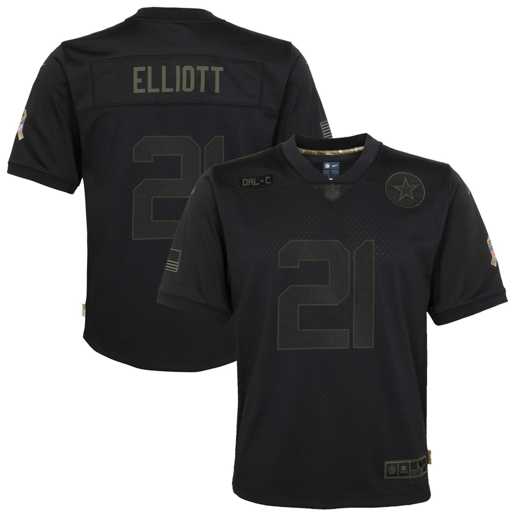 Salute to Service Jersey Elliott #21 Youth XL